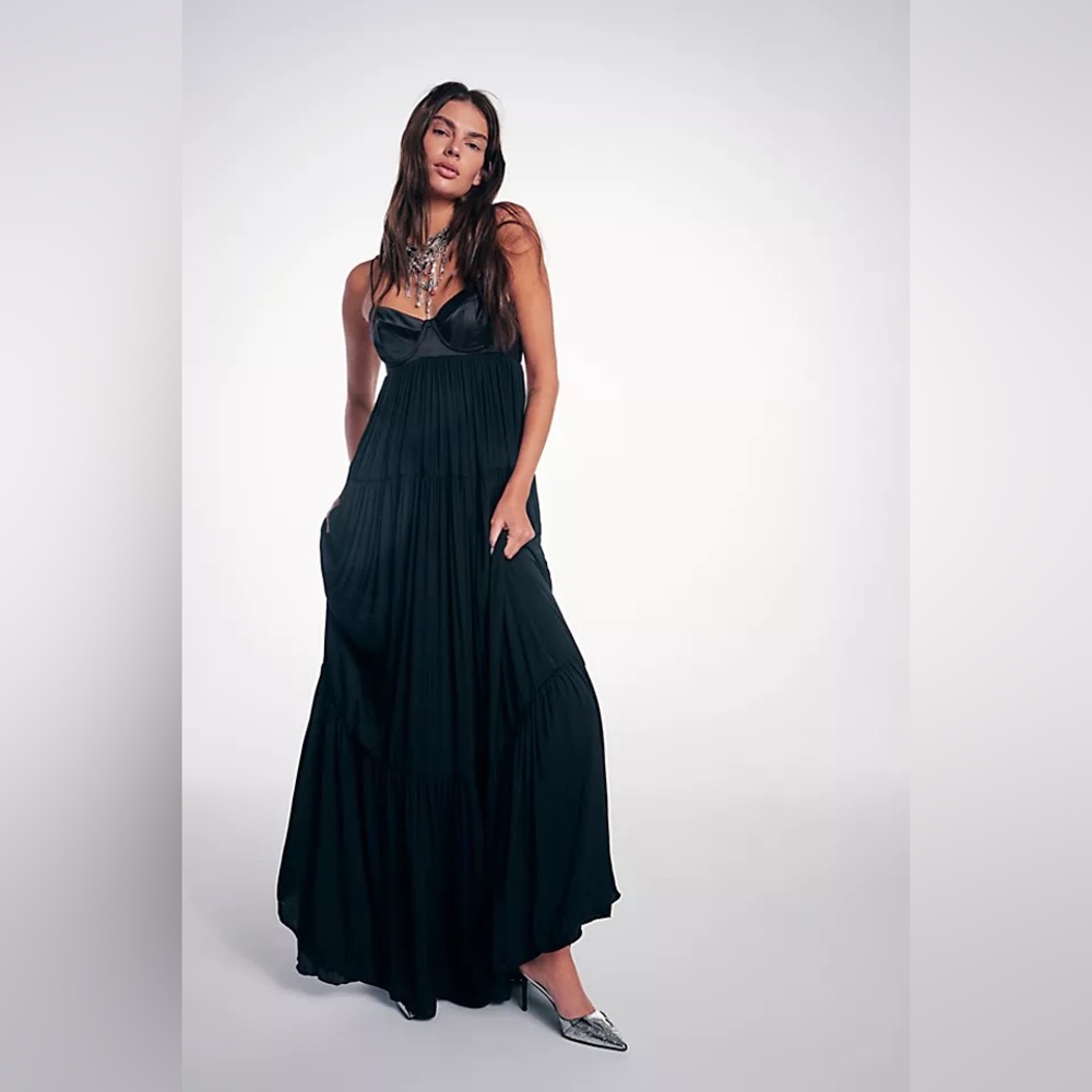 Free People Black freya Maxi Dress